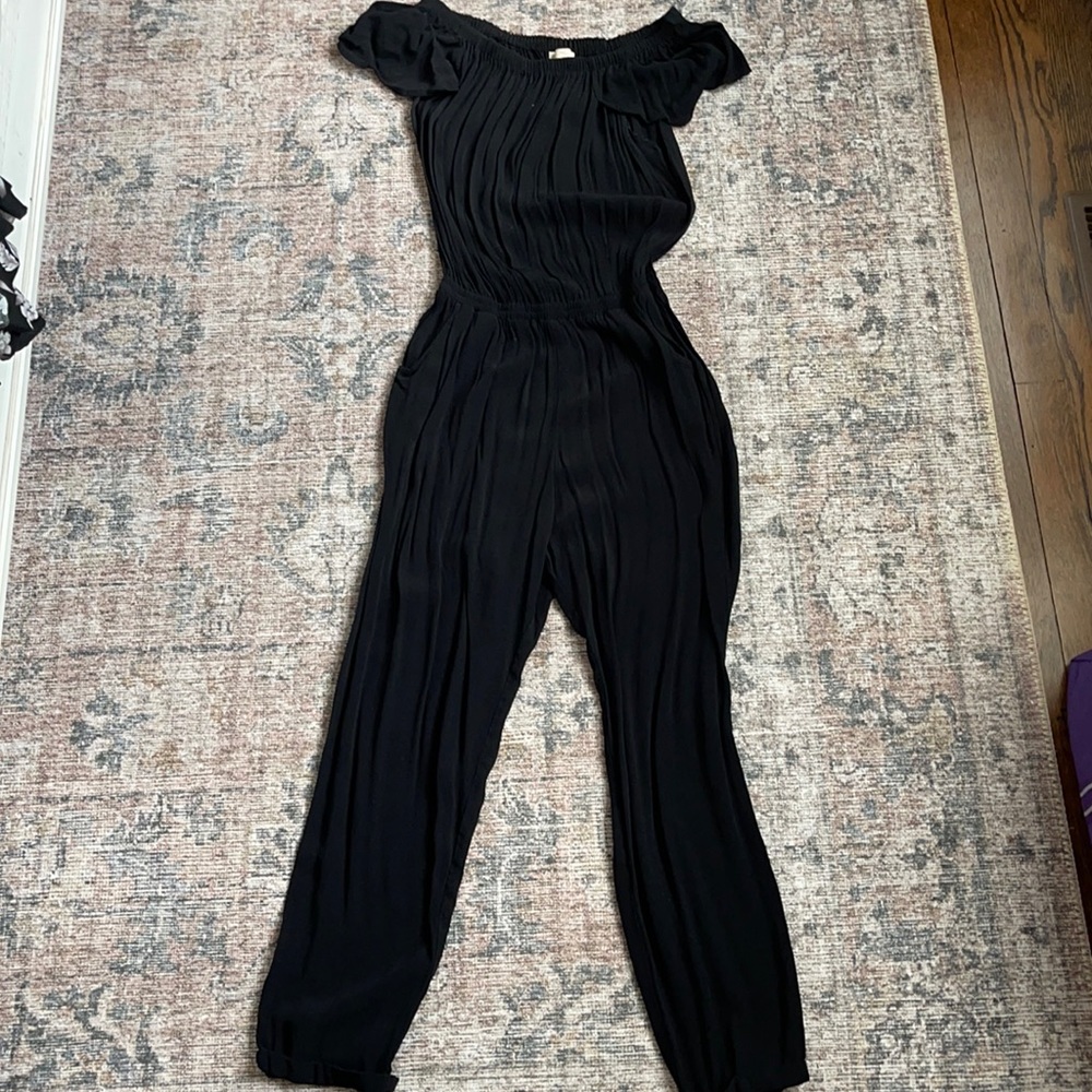 Anthropologie Cap Sleeve Gauze Jumpsuit